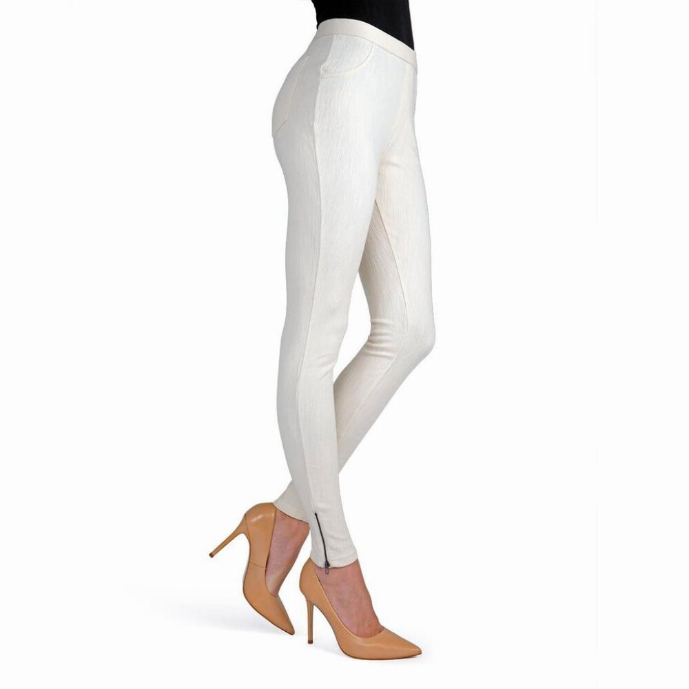 HUE | Ankle Zip Simply Stretch Twill Skimmer Legging | NWT - Picture 4 of 7